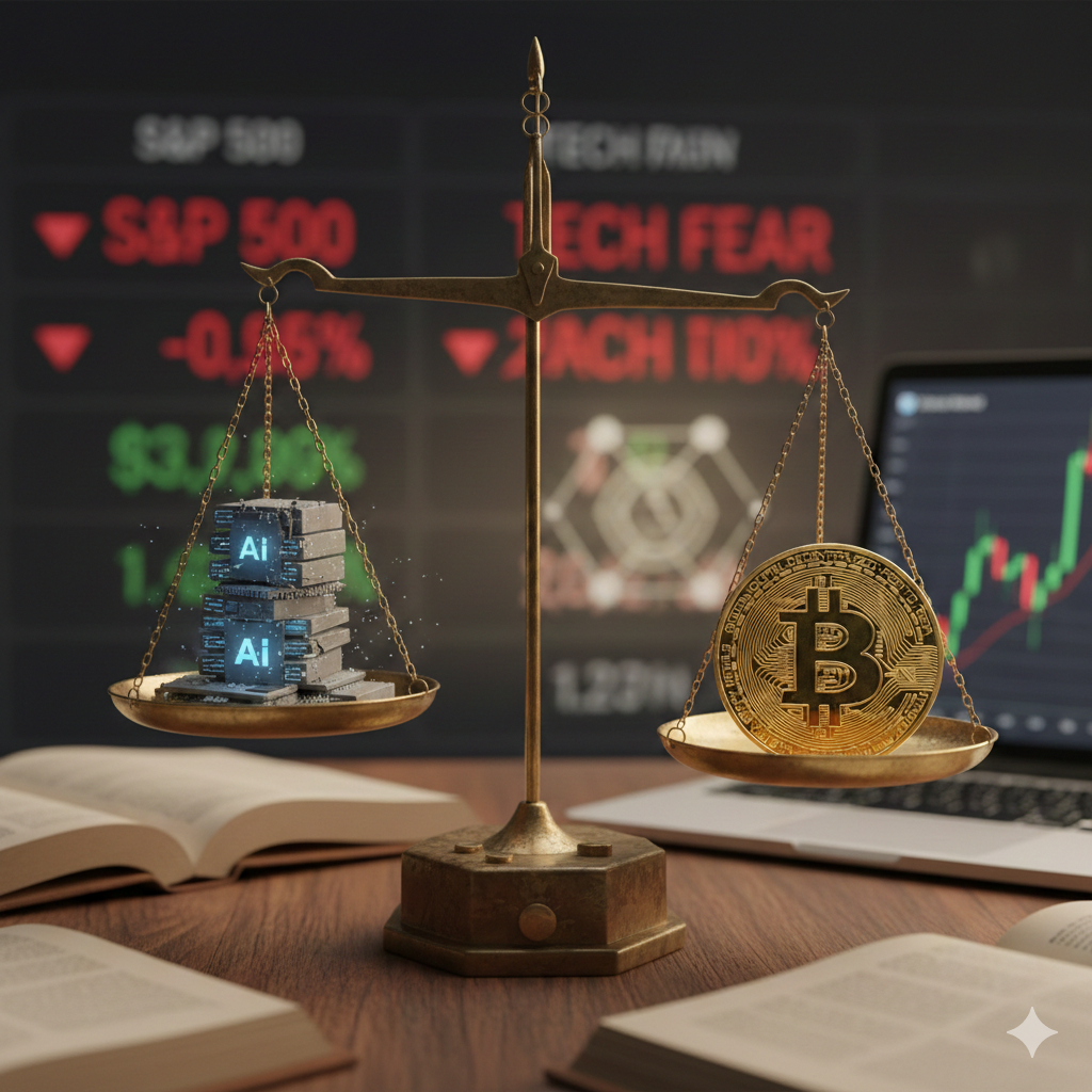 S&P 500 내 테크 섹터의 AI 피로감과 비트코인의 상대적 투자 매력