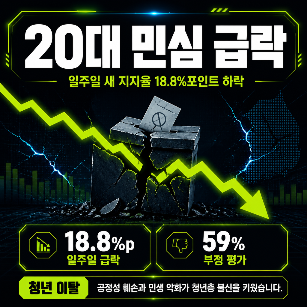 20대 민심 급락