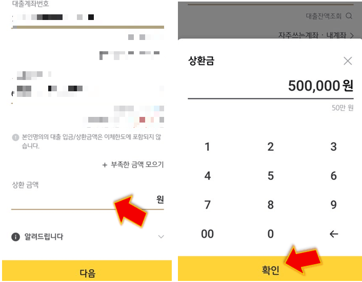 상환금-입력하기