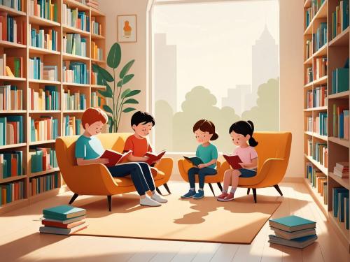 서울형-키즈카페-아이들독서