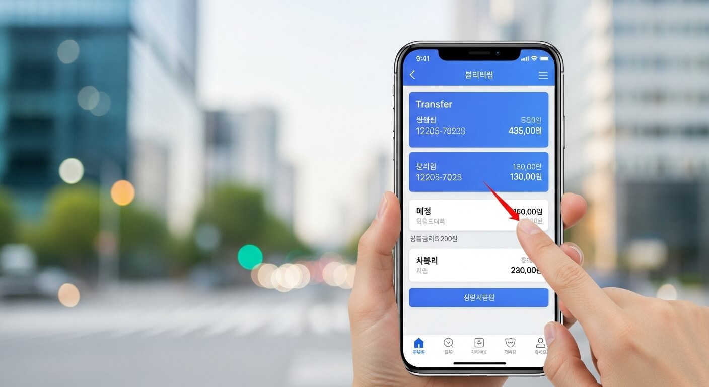 가족간 계좌이체