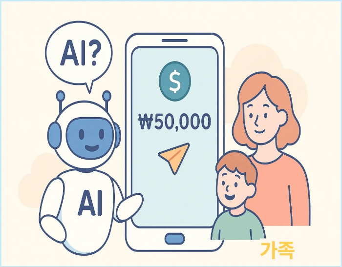 가족 간 송금은 조사 대상이 아니라는 사실 확인용 이미지