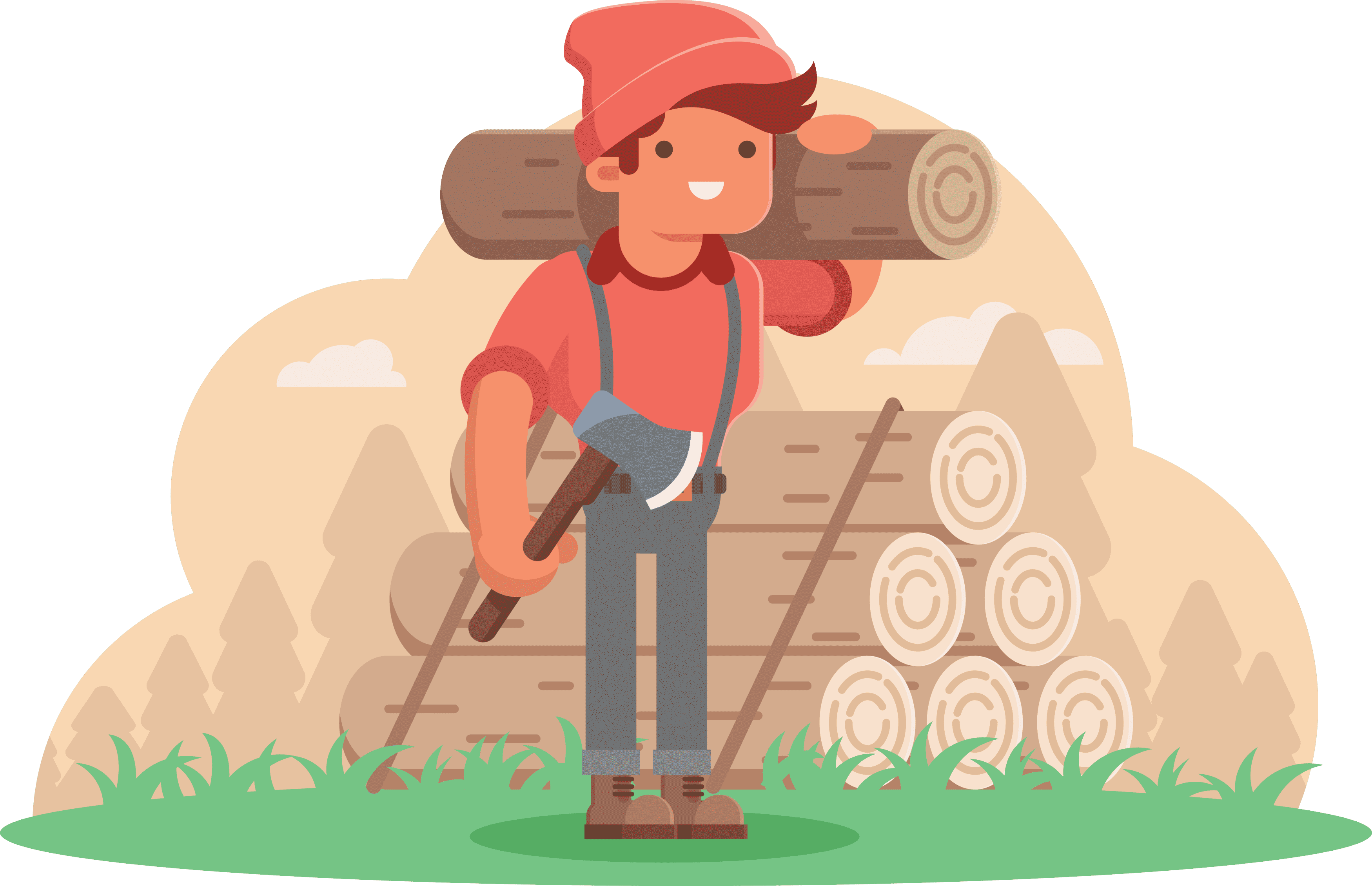 빨간 부채와 파란 부채