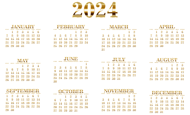 2024년 전체 달력