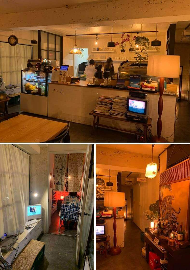 입구들어와 보이는 주문대, 화장실