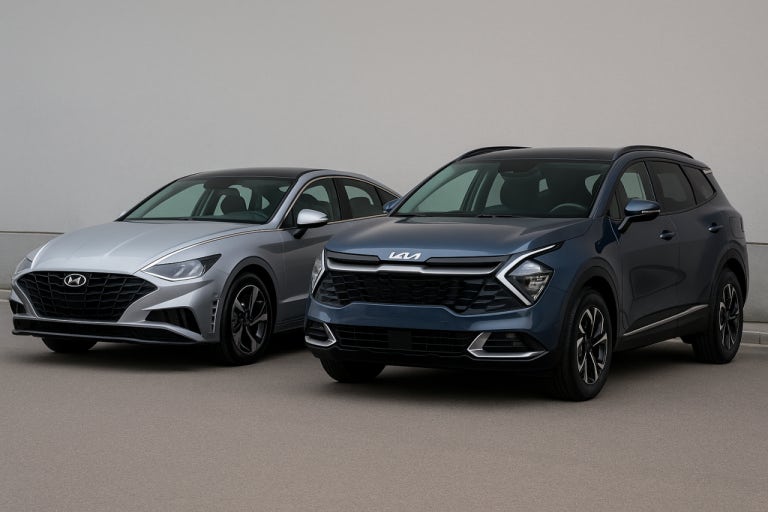 suv와 세단 비교 이미지