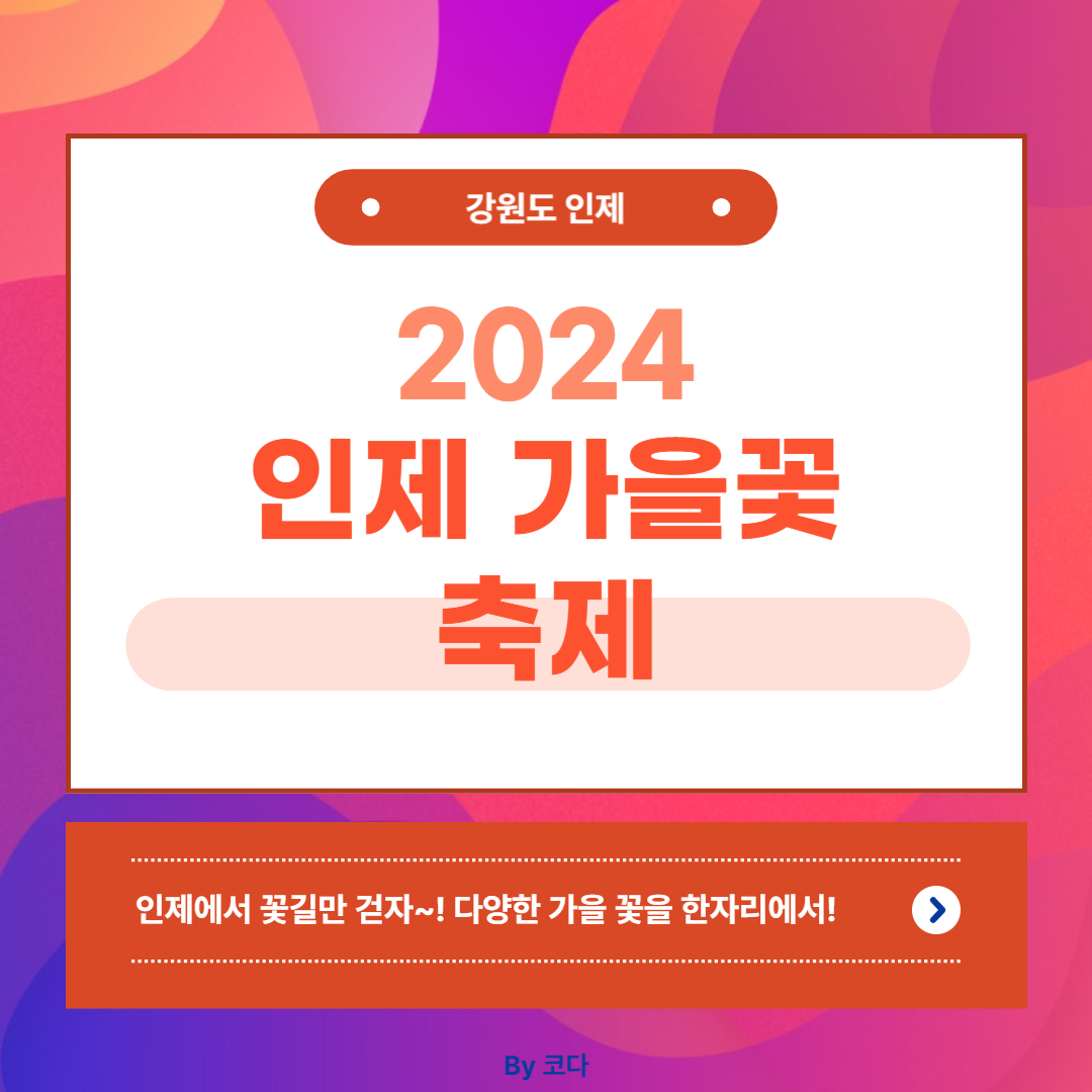 2024 인제 가을꽃 축제