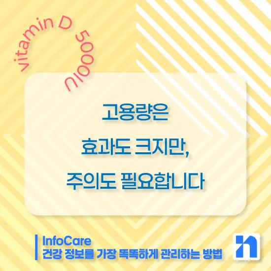 비타민D 1000IU vs 2000IU vs 5000IU 복용량