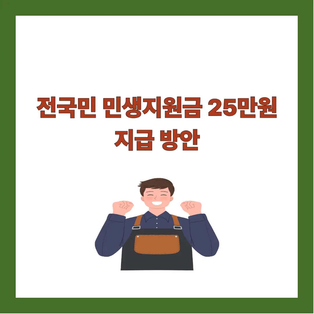 민생지원금-25만원