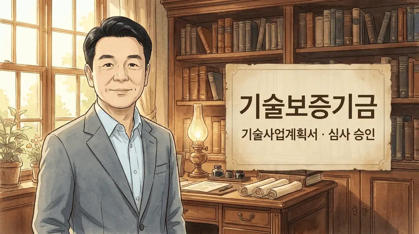 기술보증기금 기술사업계획서 작성법 및 합격 비법 아바타 일러스트