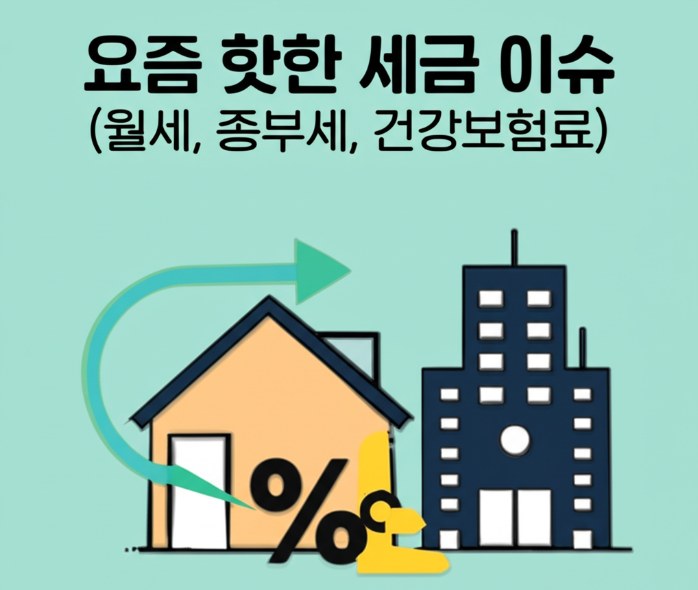 "요즘 핫한 세금 이슈"에 대한 이미지입니다.