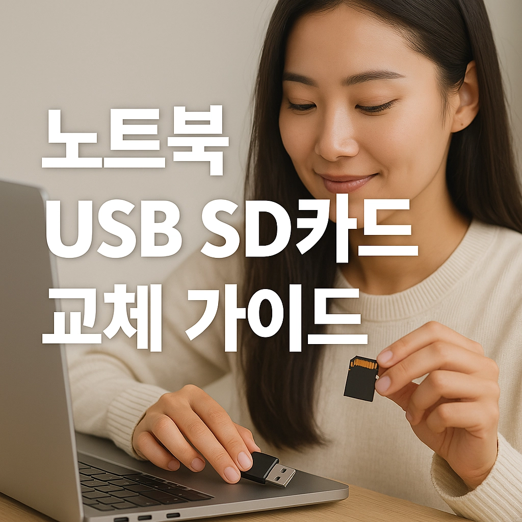 노트북 USB SD카드 교체 가이드