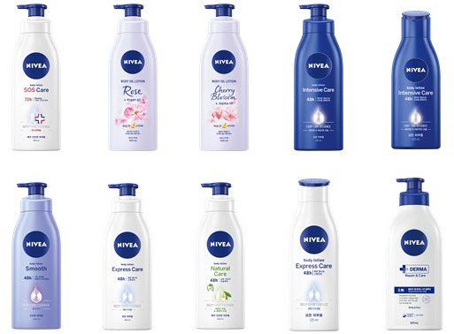 [바디로션 추천] 브랜드 평판 순위 5. 니베아 바디로션