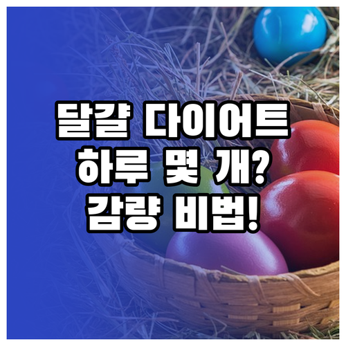 체중 감량 돕는 달걀 하루 권장량과 ..