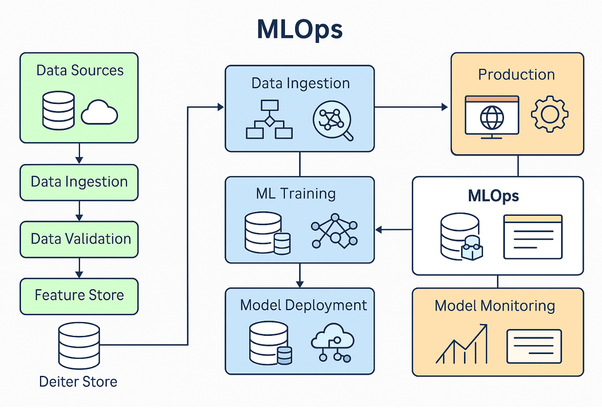 MLOps 시스템 구조 다이어그램