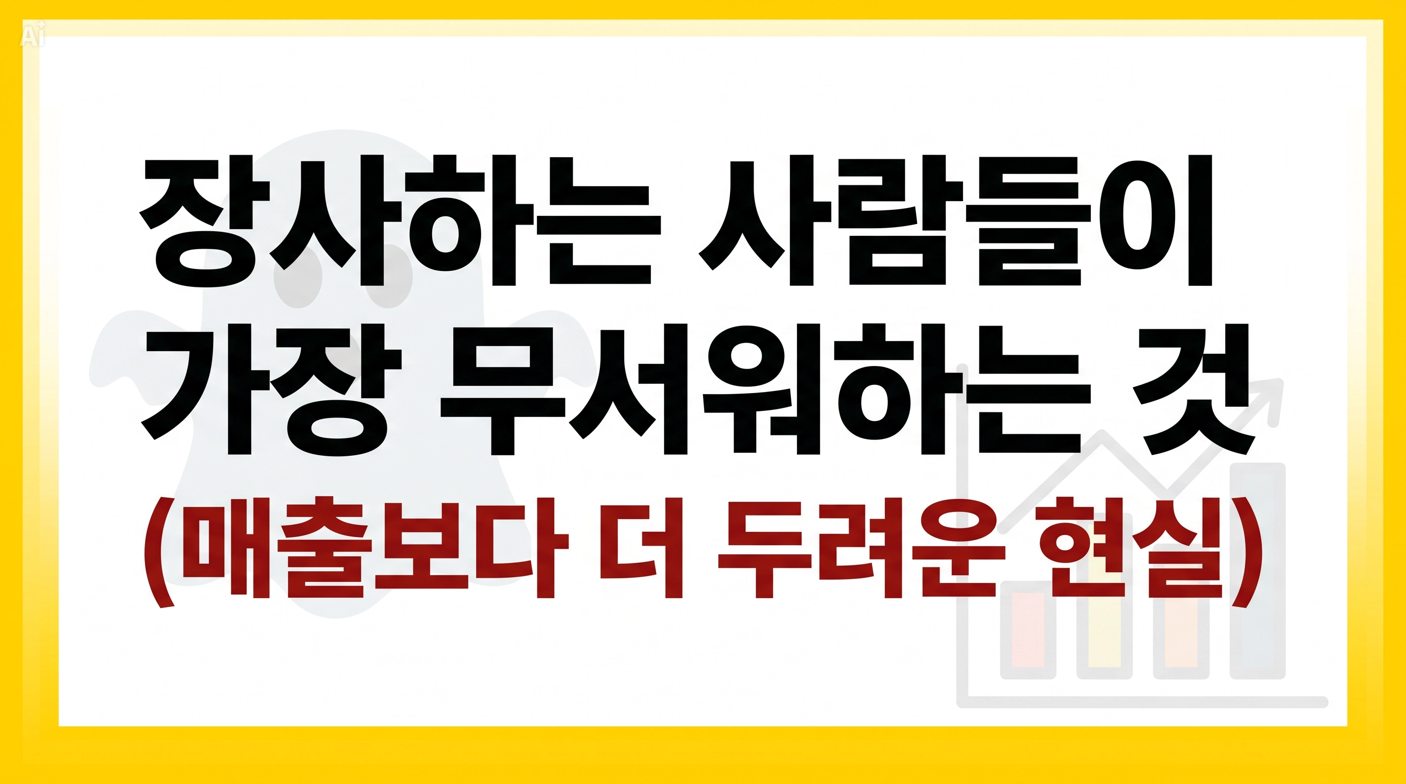 장사하는 사람들이 가장 무서워하는 것 (매출보다 더 두려운 현실)