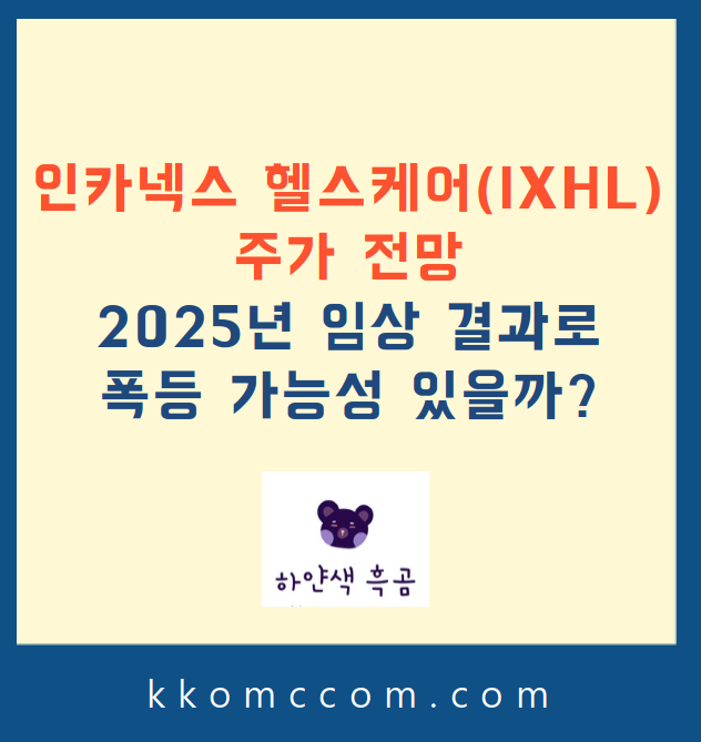 인카넥스 헬스케어 주가 전망 관련 포스팅 썸네일