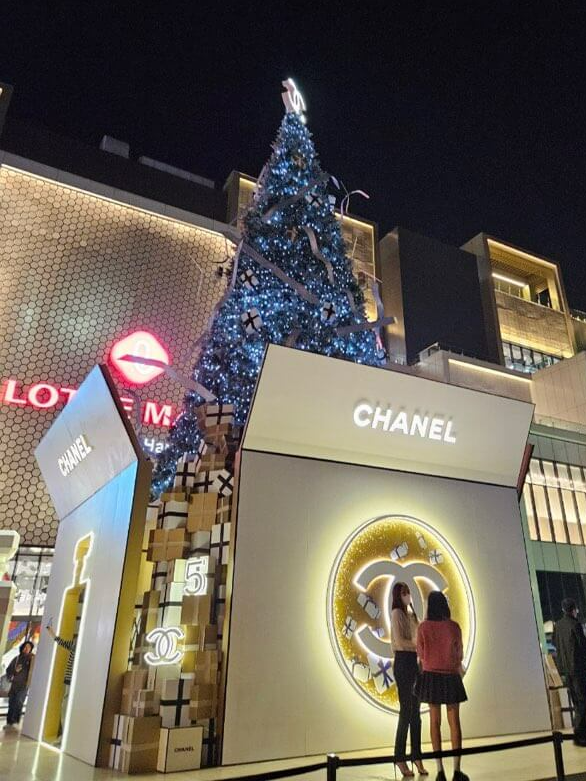 하노이-롯데몰-밤-풍경