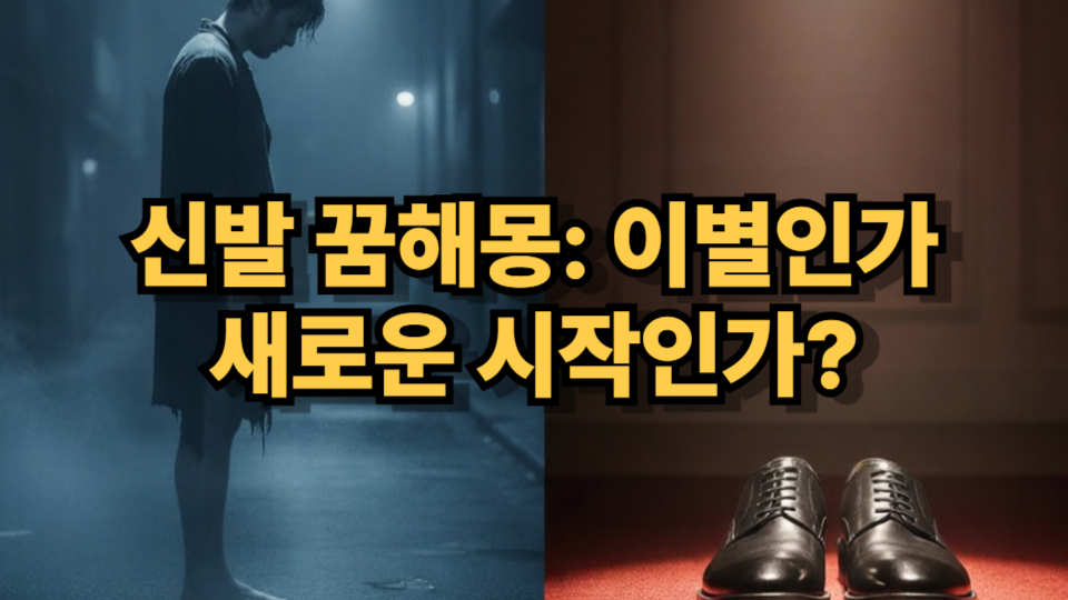 신발 잃어버리는 꿈 vs 새 신발 사는 꿈