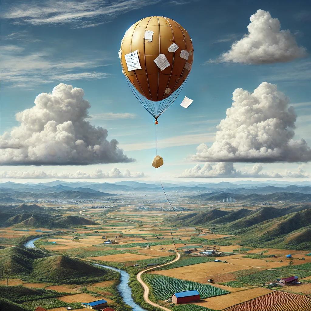 대남쓰레기 풍선