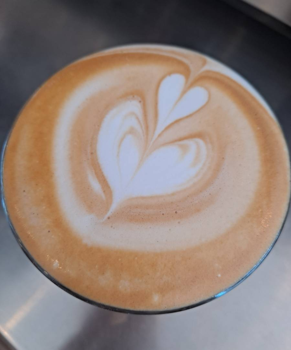 라떼아트 은은한 아트