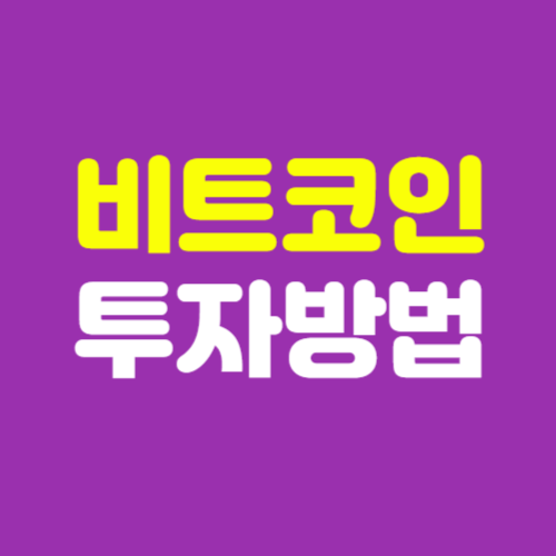 비트코인 초보자 투자 방법