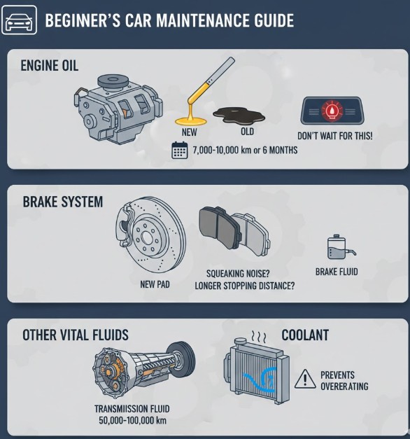 초보 운전자 차량 관리 핵심 소모품 이미지