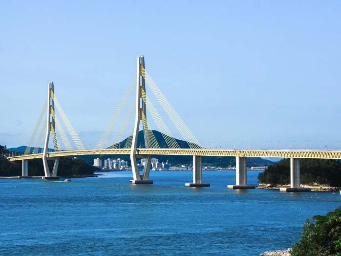 고흥 바다위 다리