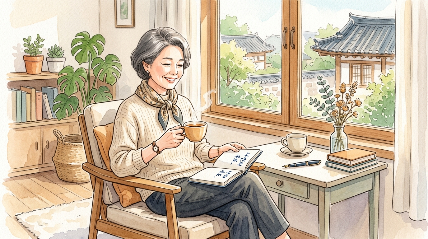 갓생 살기 보다는 본인의 체력과 유연성을 고려한 나만의 맞춤형 시간 관리 계획을 짜는 모습.