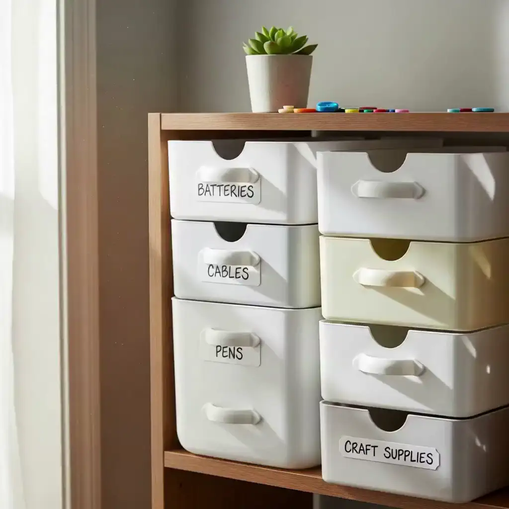 우유통 서랍형 수납함 정리