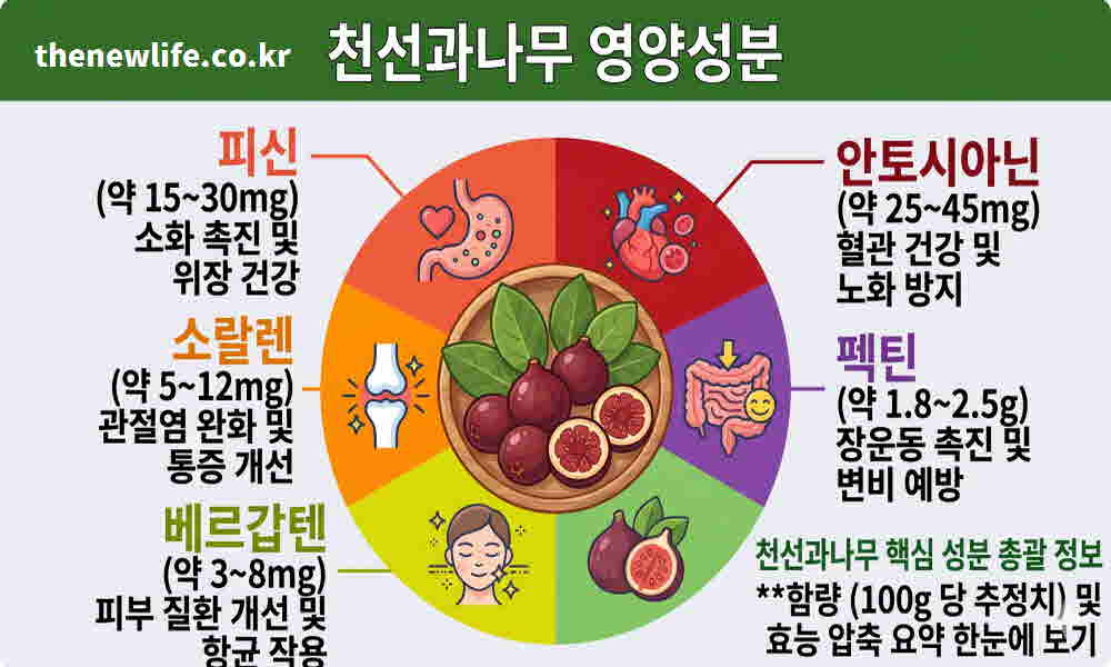 천선과나무 효능 영양성분