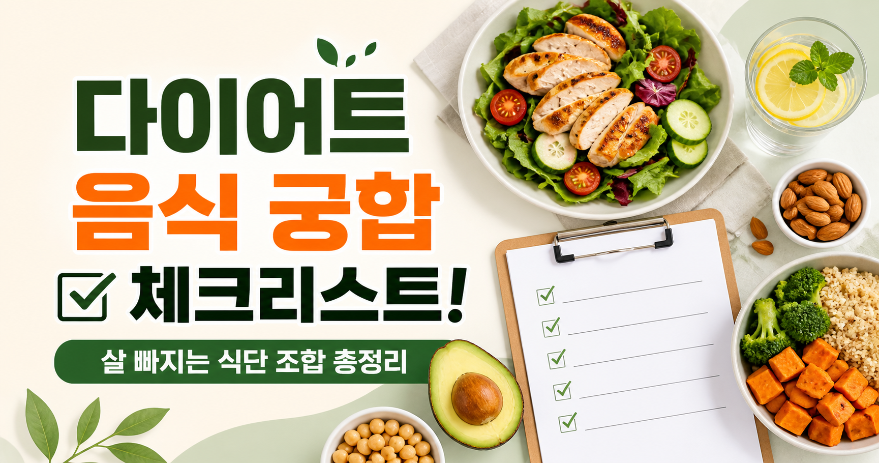 다이어트 음식 궁합 체크리스트