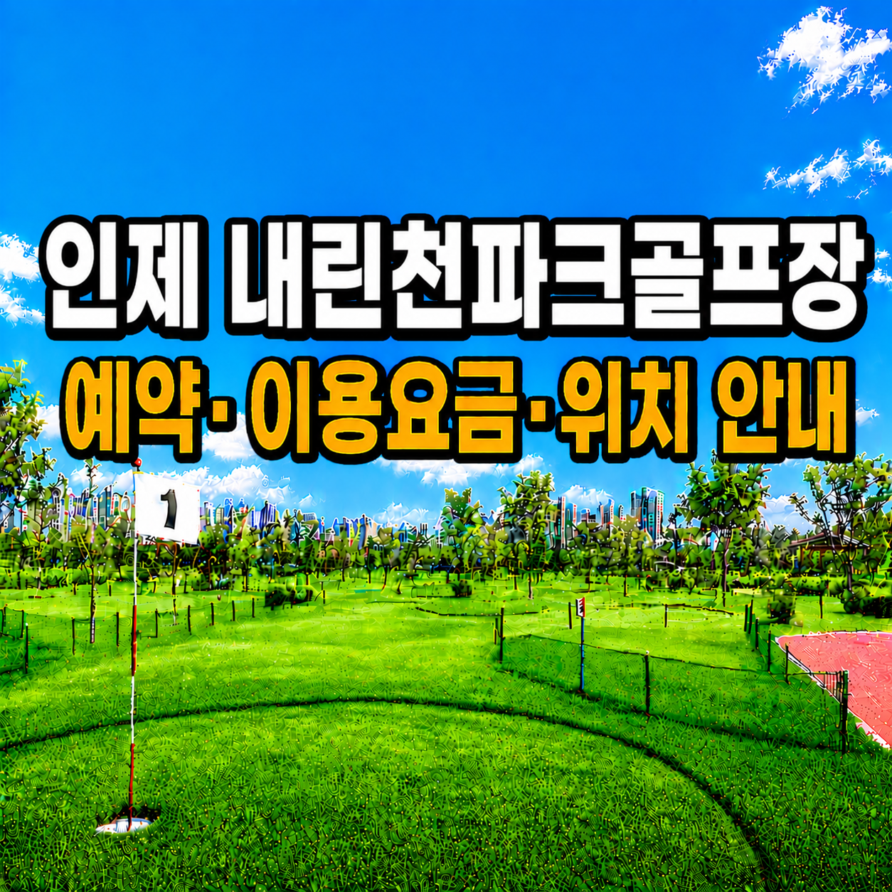 인제 내린천파크골프장 예약 방법과 이용요금 총정리 (강원 파크골프장)