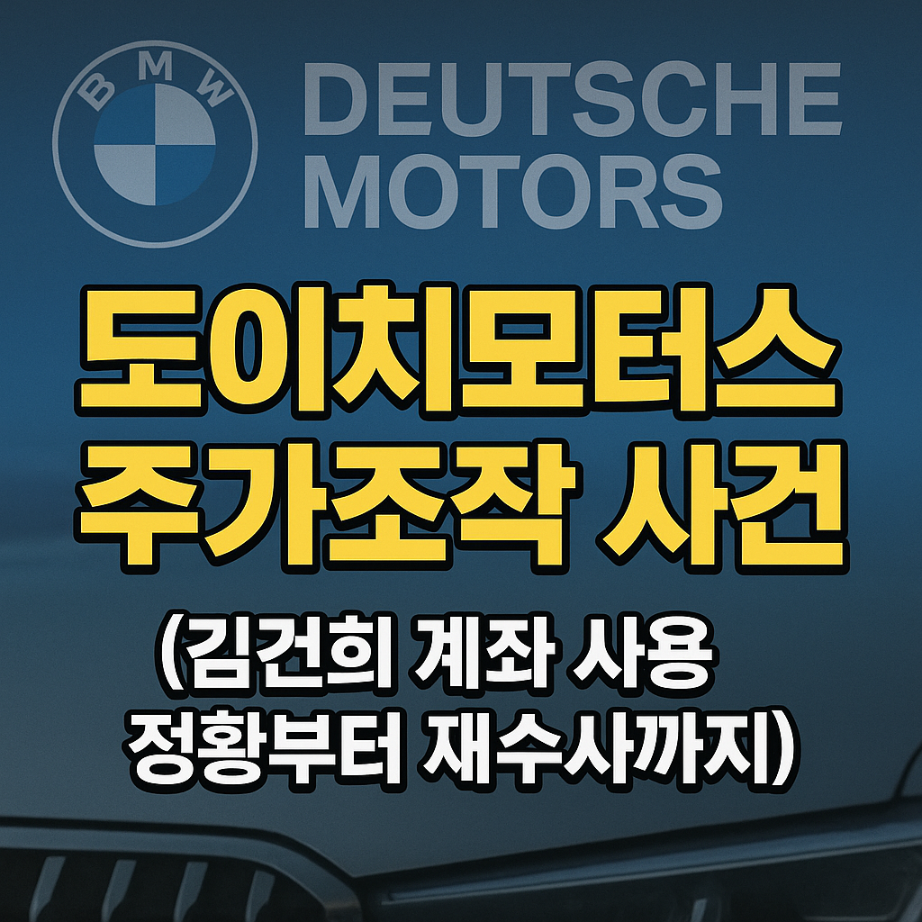 도이치모터스 주가조작 사건 정리 (김건희 계좌 사용 정황부터 재수사까지) 관련 사진