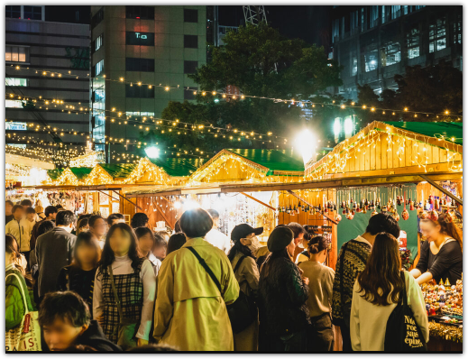 후쿠오카 크리스마스 마켓 위치 일루미네이션