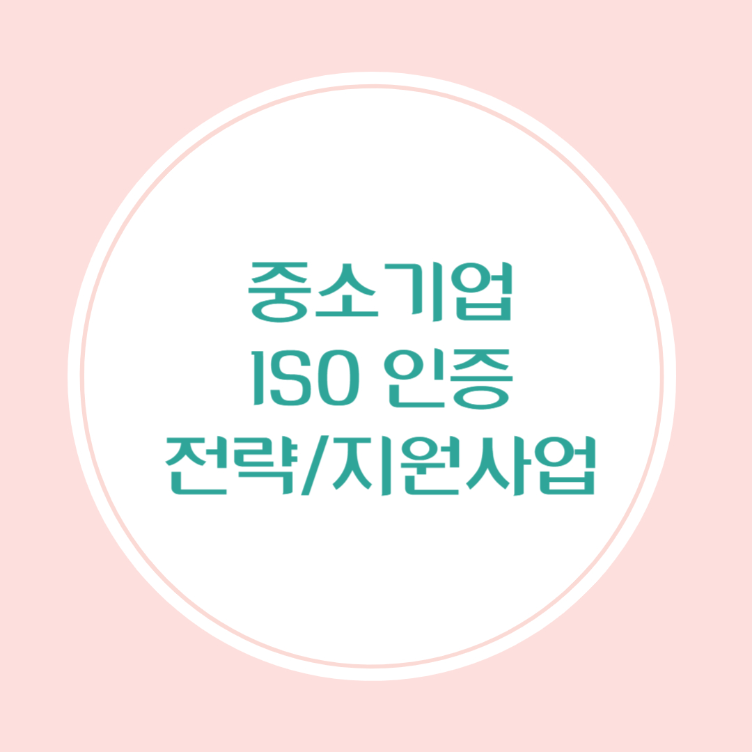 중소기업을 위한 ISO 인증 전략과 지원사업