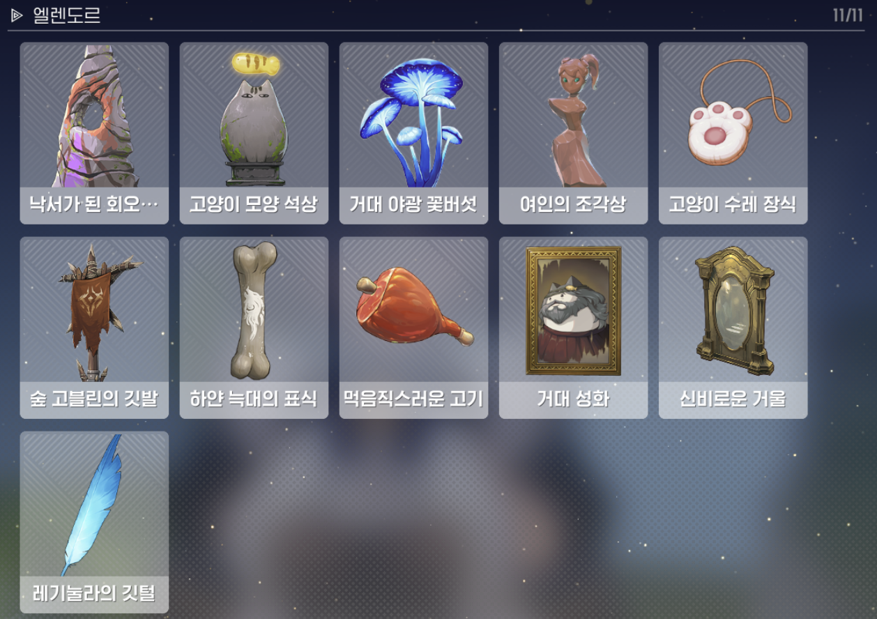 에피소드 1 엘렌도르 발견물