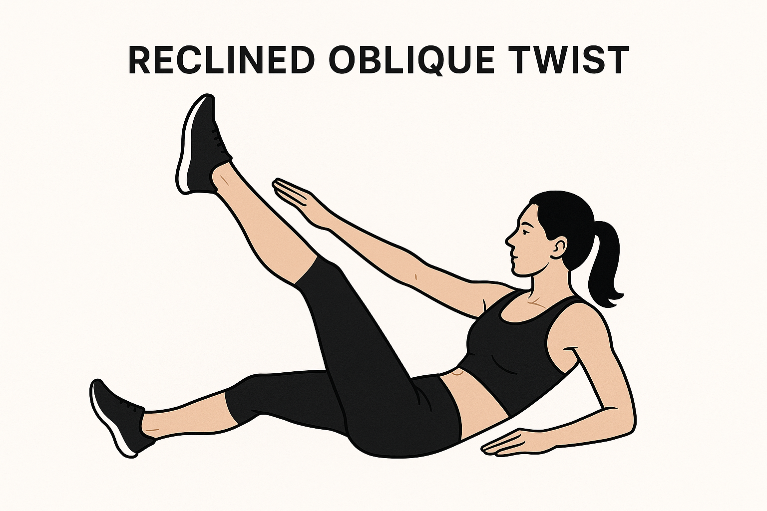 리클라인드 오블릭 트위스트 (Reclined Oblique Twists)