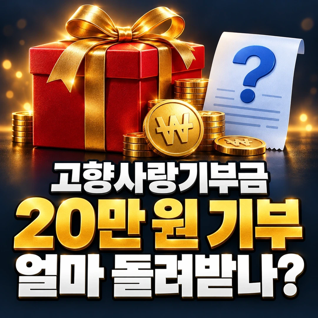 고향사랑기부금-20만원기부-환급