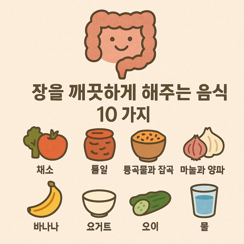 장을 깨끗하게 해주는 음식 10가지를 알아보겠습니다.