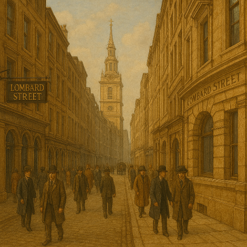 영국의 롬바드 거리 이미지