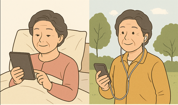 시니어를 위한 전자책과 오디오북 활용법 _책도 듣고 보는 디지털 독서시대!