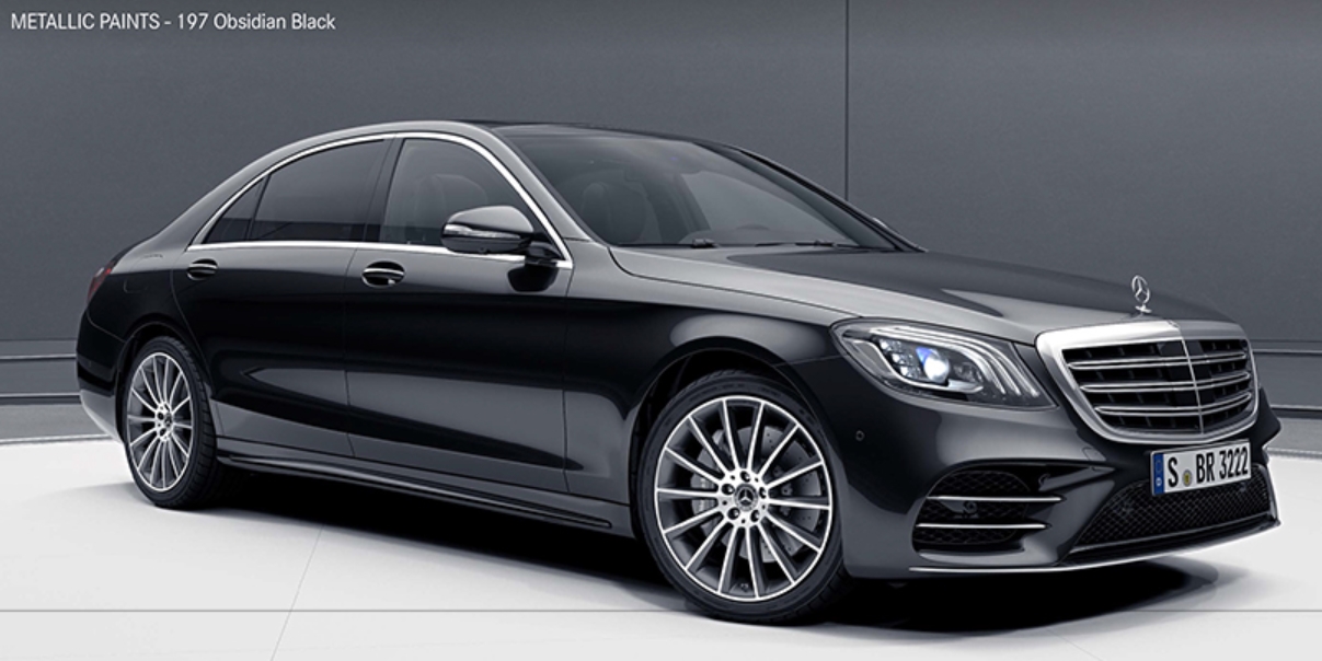 Obsidian Black( 색상코드 : 197) 벤츠 S 클래스 Obsidian Black( 색상코드 : 197)