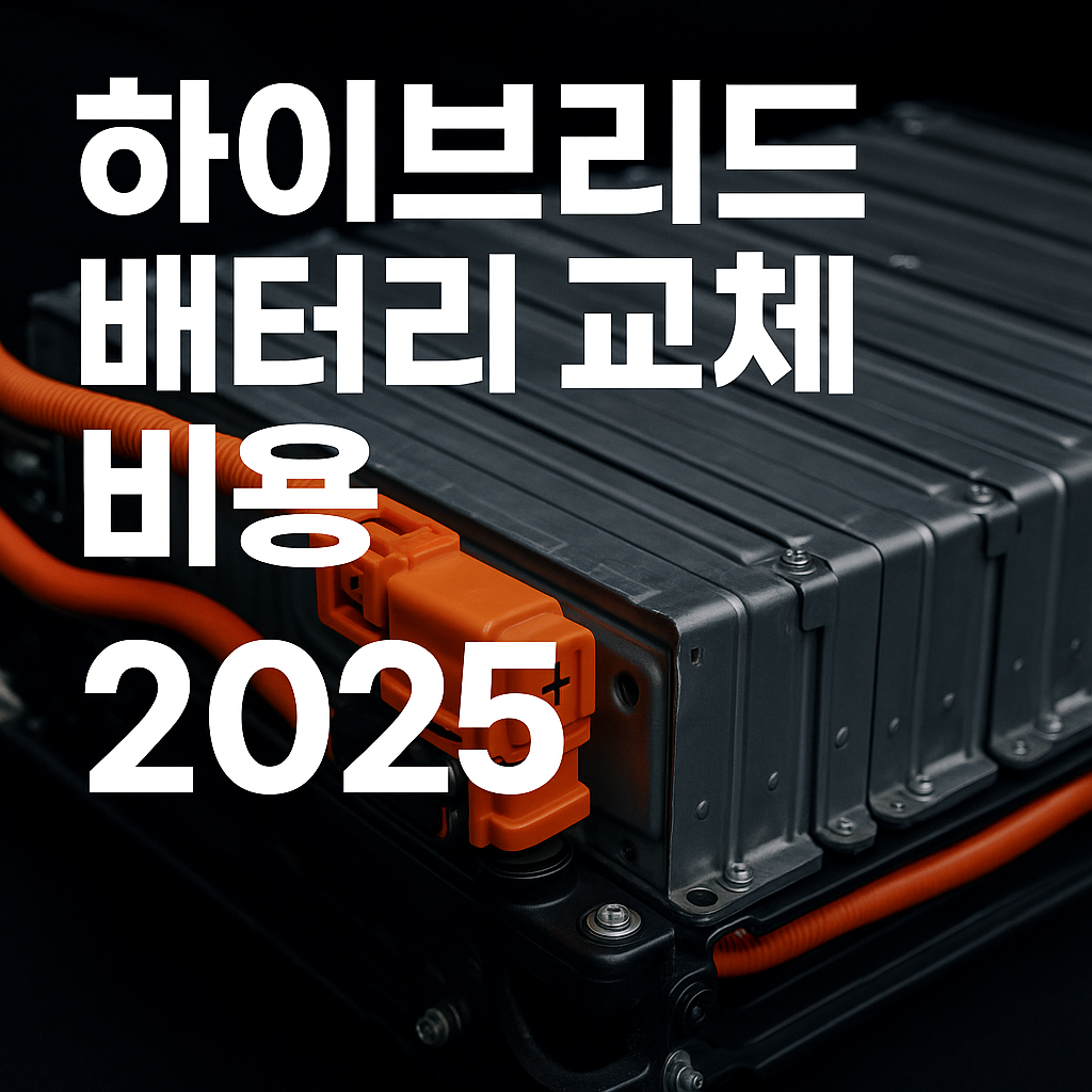 2025 하이브리드 배터리 교체 비용 총정리