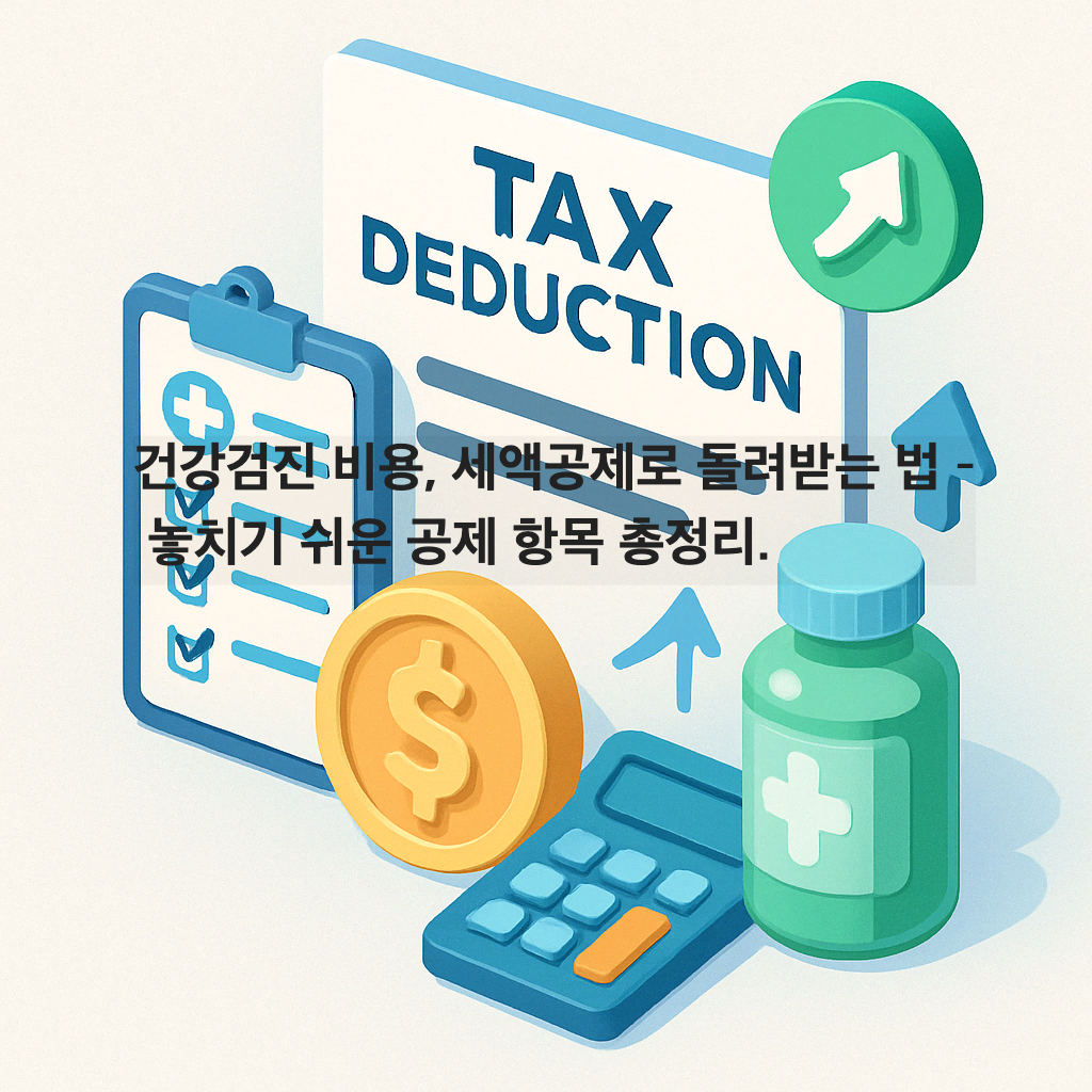 건강검진 비용, 세액공제로 돌려받는 법 &ndash; 놓치기 쉬운 공제 항목 총정리.