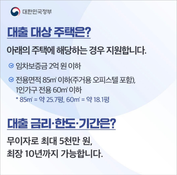 비정상거처 이주지원 버팀목전세자금