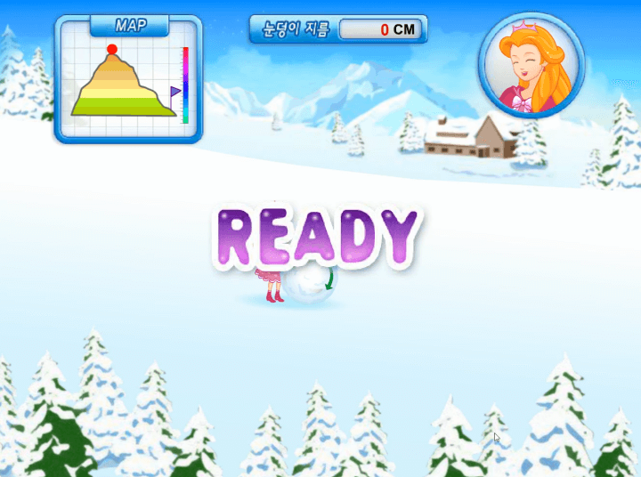 스릴만점-눈굴리기-대작전-고급-플래시게임-시작-화면