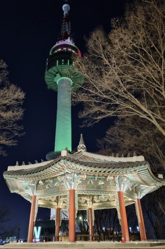 남산 야경 관련 사진