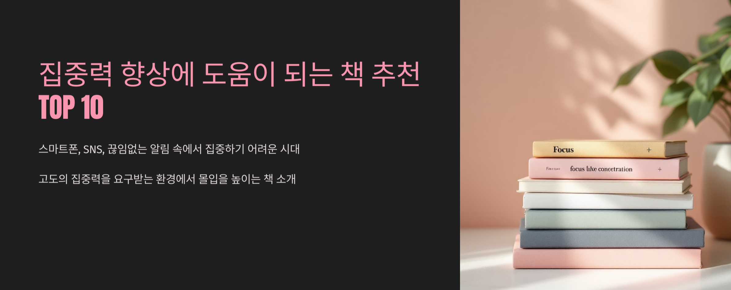 집중력 향상에 도움이 되는 책 추천 TOP 10