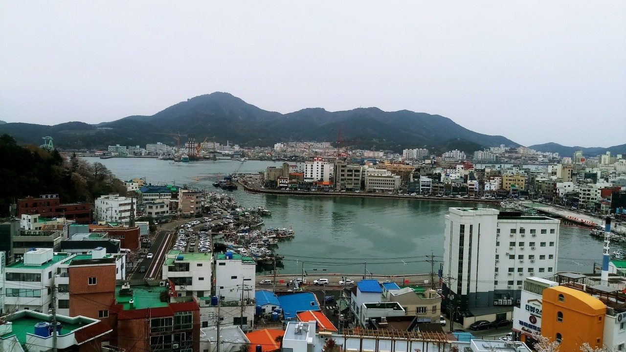 동피랑에서 본 통영항